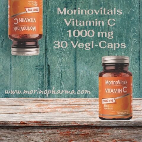 Morinovitals C Vitamini 1000 Mg 30 Vegan Kapsül | Glutensiz, Aromasız