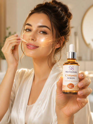 Morinovitals  C Vitaminli Aydınlatıcı Cilt Serumu Leke Ve Yaşlanma Karşıtı 30 ml