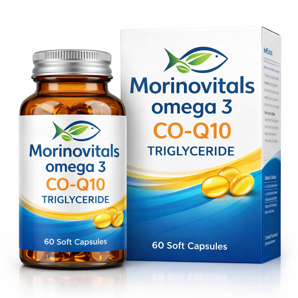 Morinovitals Omega 3 CO-Q10 Triglyceride 60 Soft Kapsül